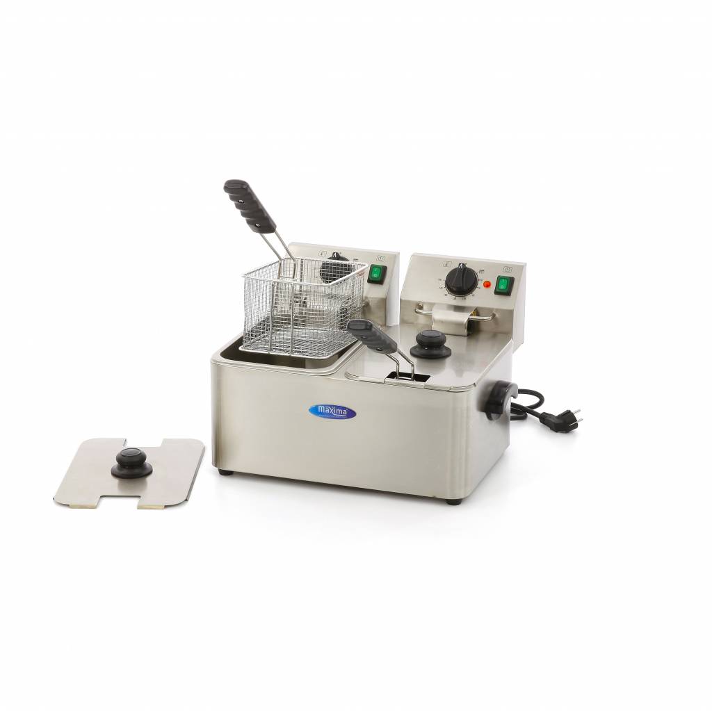 Фритюрниця - 2 x 4 л - 2 кошики - до 2 кг картоплі фрі