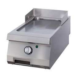 Heavy Duty gladde chromen grillpan - elektrisch - voor één apparaat - diepte 70 cm