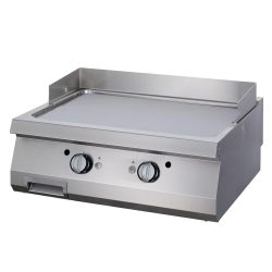 Premium glat forkromet grillpande - gas - dobbelt enhed - 90 cm dybde