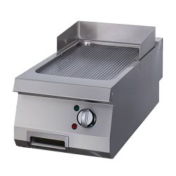 Chromen grillpan met sleuven - Elektrisch - Voor één apparaat - Diepte 70 cm