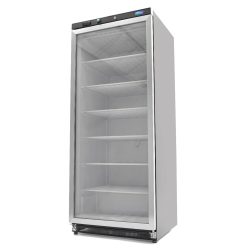 Freezer - 600 l - black - with glass door