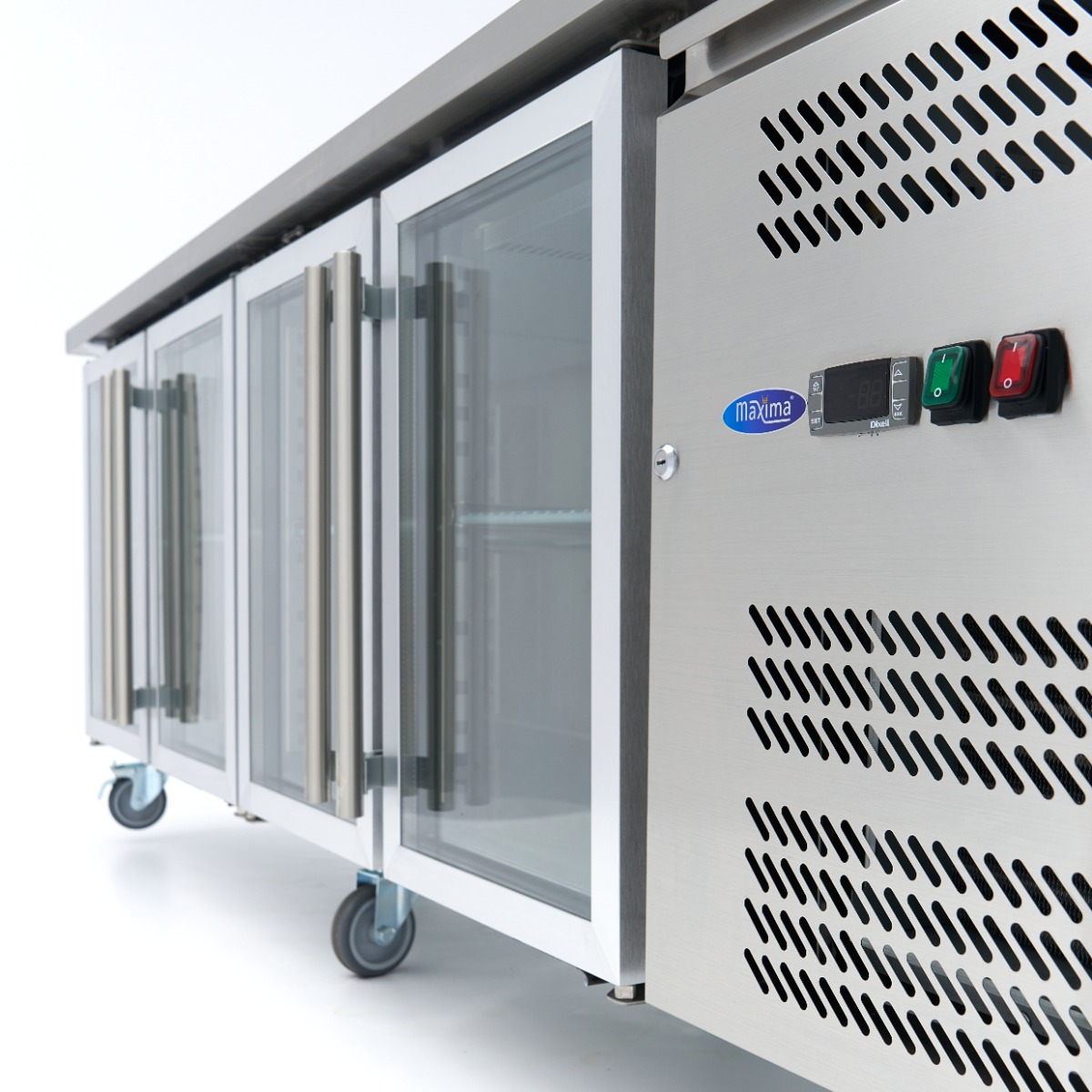 Pultová chladnička - 223 cm - 4 skleněné dveře - Image 8