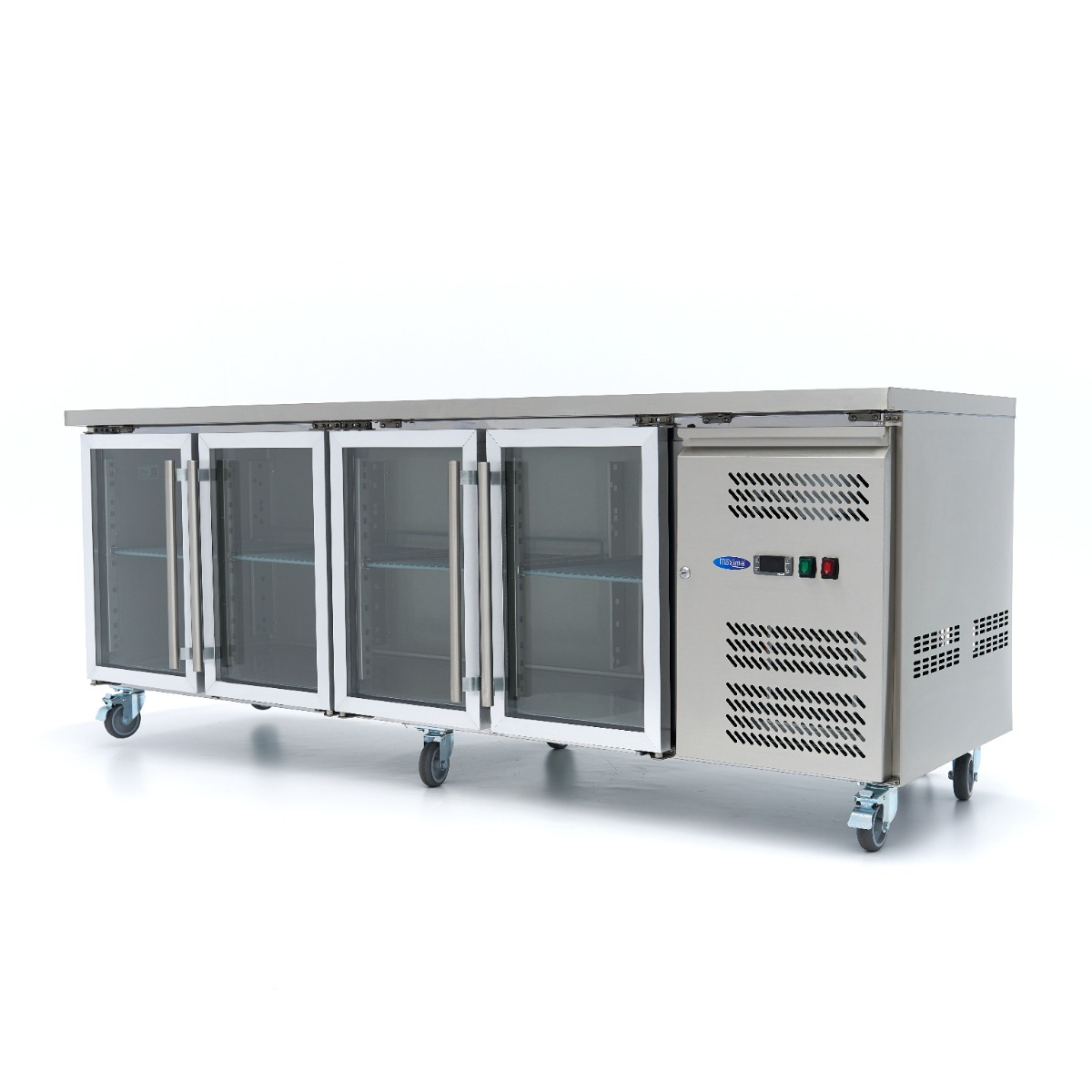 Countertop refrigerator - 223 cm - 4 glass doors