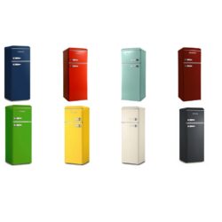 Design de geladeira retrô