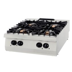 Premium stove - 4 burners - 40kW - gas - two-burner - depth 90 cm