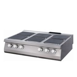 Cocina premium - 6 quemadores - eléctrica - tres quemadores - profundidad 90 cm