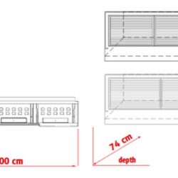 Gril na drevené uhlie PEVA B Top 200