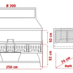 Kombinált faszén grill PEVA Combi BG 250