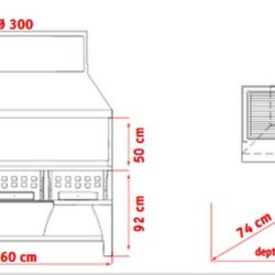 Combi houtskoolgrill PEVA Combi BG 160