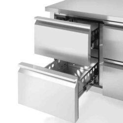 Cooling table with 4 drawers and side cabinets, Arktic, Profi Line