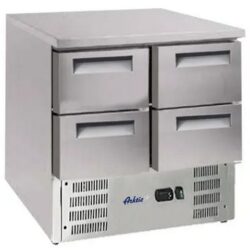 Kühltisch mit Arbeitsplatte und 4 Schubladen, Arktic