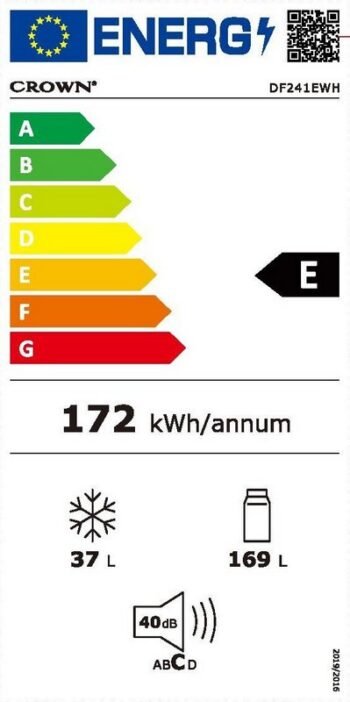 Chladnička komb. Crown DF241EWH – 3 kép