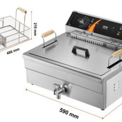 Máy chiên điện để bàn, 4500W, 20L