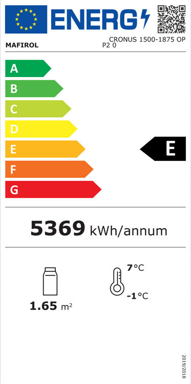 Refrigerated showcase CS NOAH 1.9
