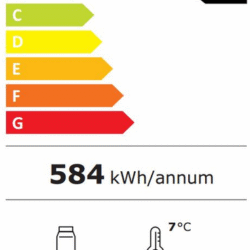 Chladnička CS 7450A 0552 presklená