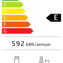 Chladnička CS 7455A 1385 úzká prosklená