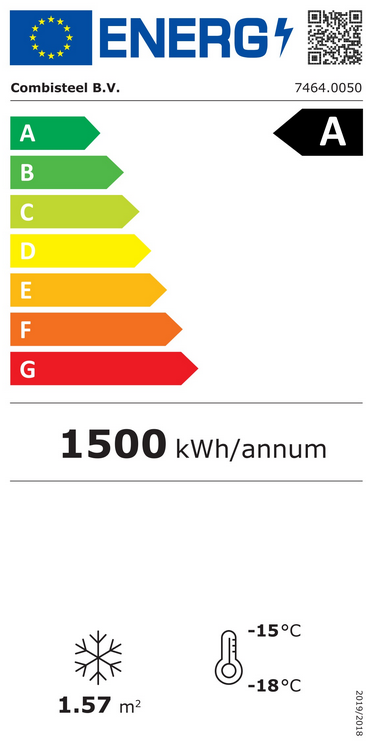 Congelador de cristal CS 7464A 221L