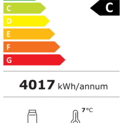 CS 7526A 002 üvegezett hűtőszekrény