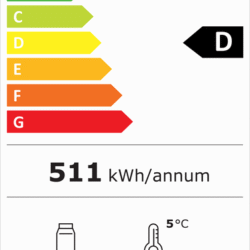 Pultová chladnička prosklená CS 7517A 1 dveře