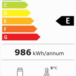 Glasthekenkühlschrank CS 7517A 3 Schieber. Tür