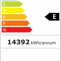 Vidro frigorífico CS INS-2060F BL preto