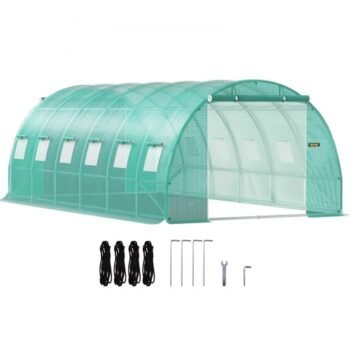 Tunnel greenhouse / foil tree 6.1 x 3 x 2.1 m green