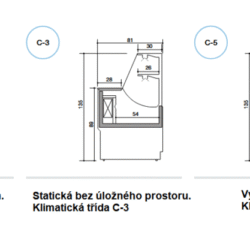 Koelvitrine Orleans 100cm opbergruimte