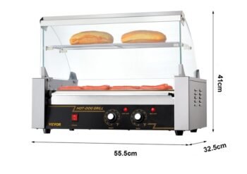 Worstenbrander - wals 5 RVS cilinders