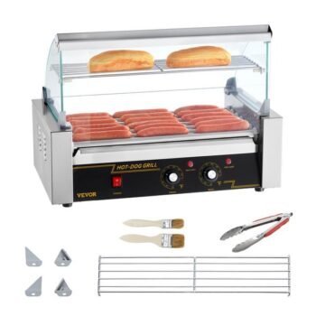 Worstenbrander - wals 5 RVS cilinders