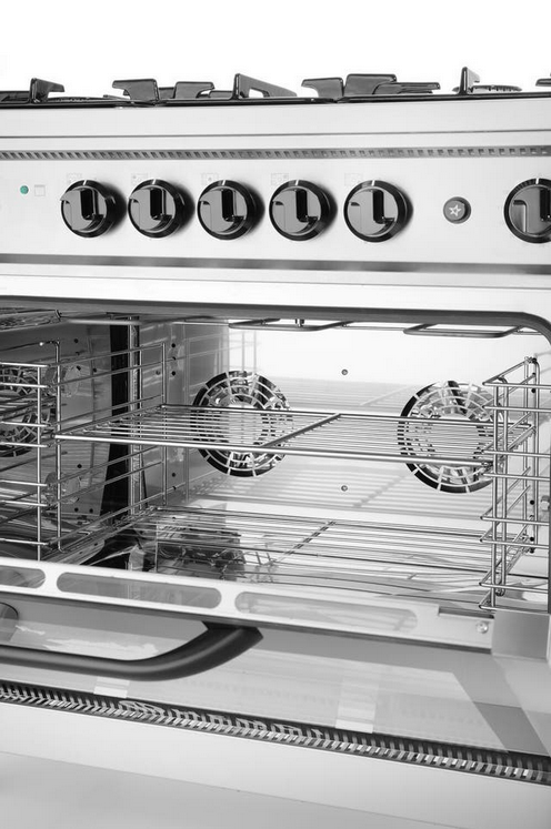 Fogão a gás - 5 bocas com forno elétrico, HENDI, Linha Cozinha