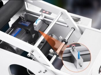 Halbautomatische Etikettiermaschine für runde Flaschen, 50 Stück/min, 20–120 mm