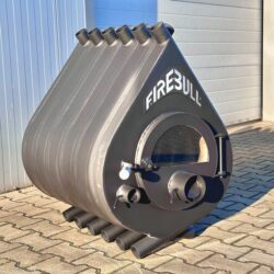 Varmluftsovn Firebull S12, 25kW/500m3 Glaseret