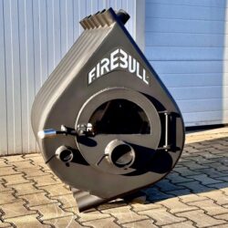 Varmluftsovn Firebull S12, 25kW/500m3 Glaseret